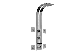 Thermostatic SKI shower set - exposed parts