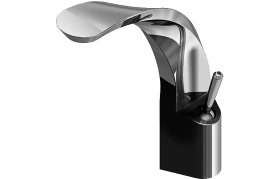 Single lever basin mixer - high - mechanical version