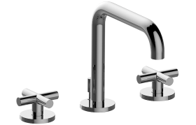 Three-hole washbasin mixer