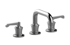 Three-hole washbasin mixer