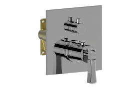 3/4” concealed thermostatic and diverter with 3 outlets - Trim only