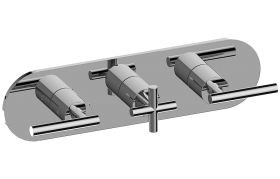 M-Series Valve Trim with Three Handles - Trim only