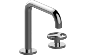 Two-hole progressive basin mixer - 15,3cm spout