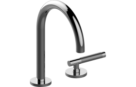 Two-hole progressive basin mixer - 16cm spout