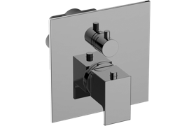 3/4” concealed thermostatic and diverter with 3 outlets - Trim only