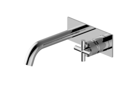 M.E. Wall-mounted basin mixer with 19,2cm spout - Trim only