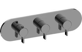 M-Series Valve horizontal Trim with Three Handles - Trim only