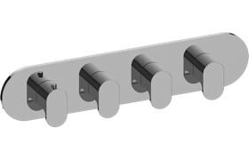 M-Series Valve horizontal Trim with Four Handles - Trim only