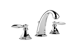 Three-hole washbasin mixer