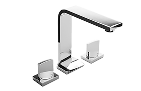 Three-hole washbasin mixer