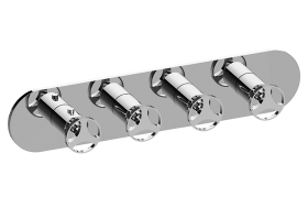 M-Series Valve Trim with Four Handles - Trim only